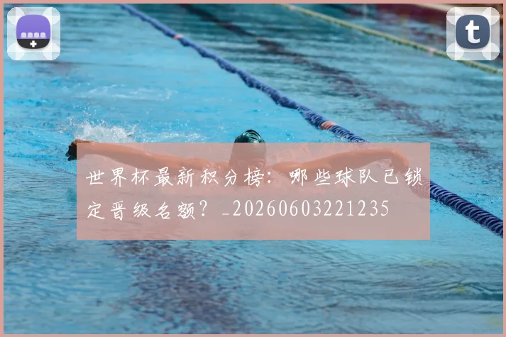世界杯最新积分榜：哪些球队已锁定晋级名额？_20260603221235